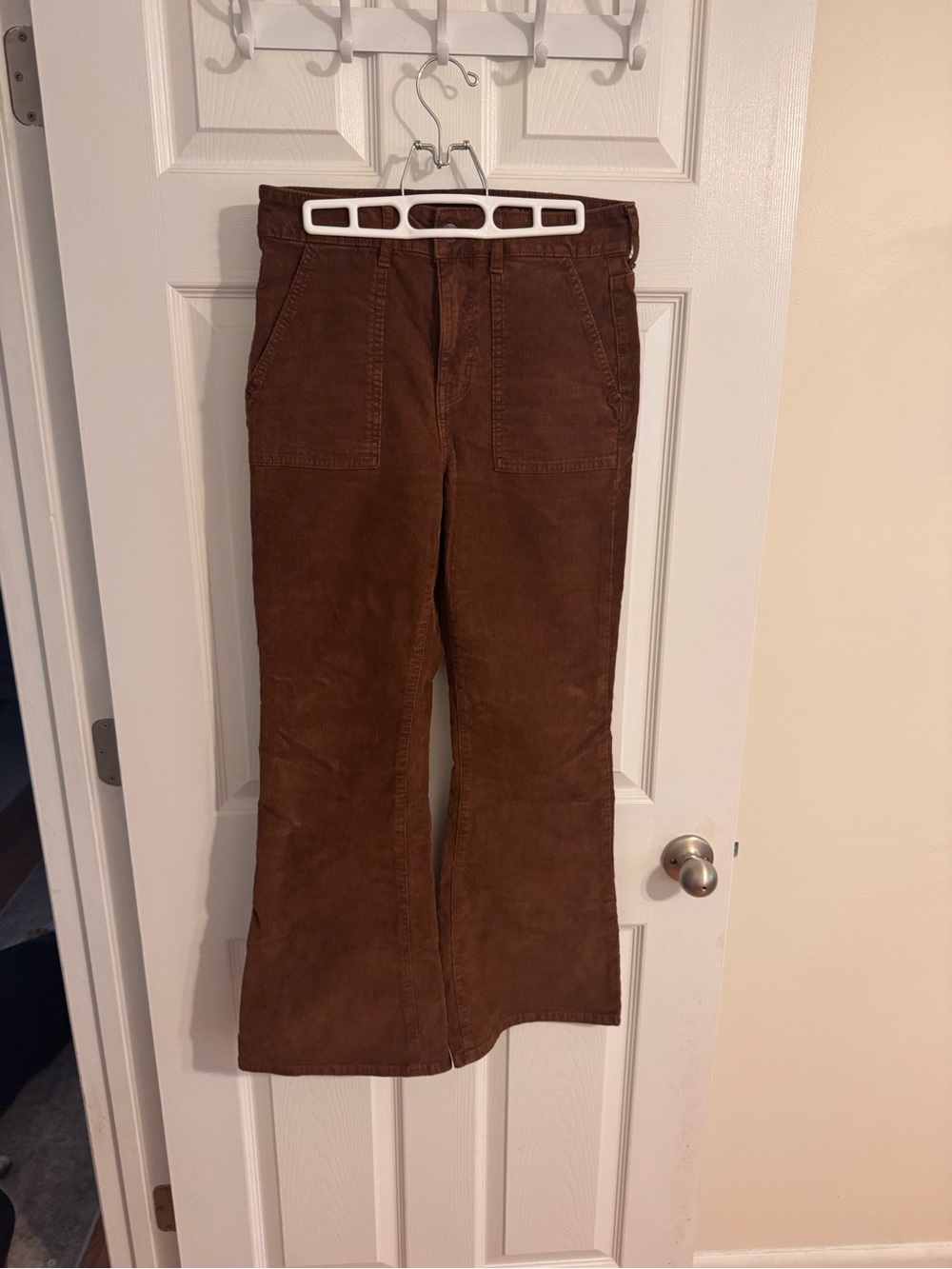 American Eagle Super High Rise Flare Corduroy Pants